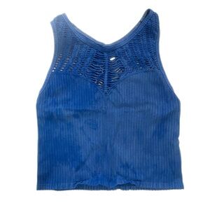 Blue Tye Dye Free People Crop